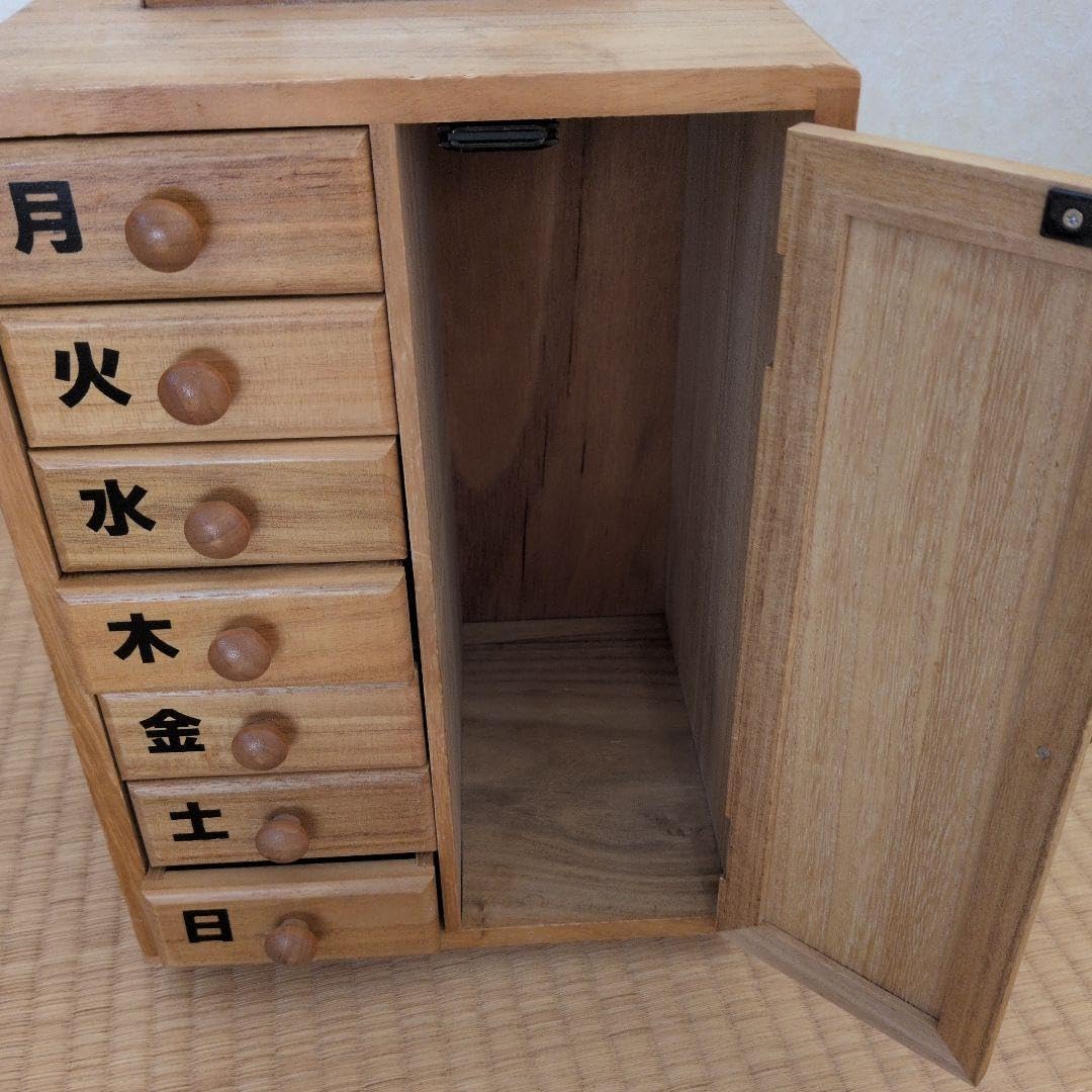 Amazon.co.jp: 木製 薬箱 7引き出し : ドラッグストア