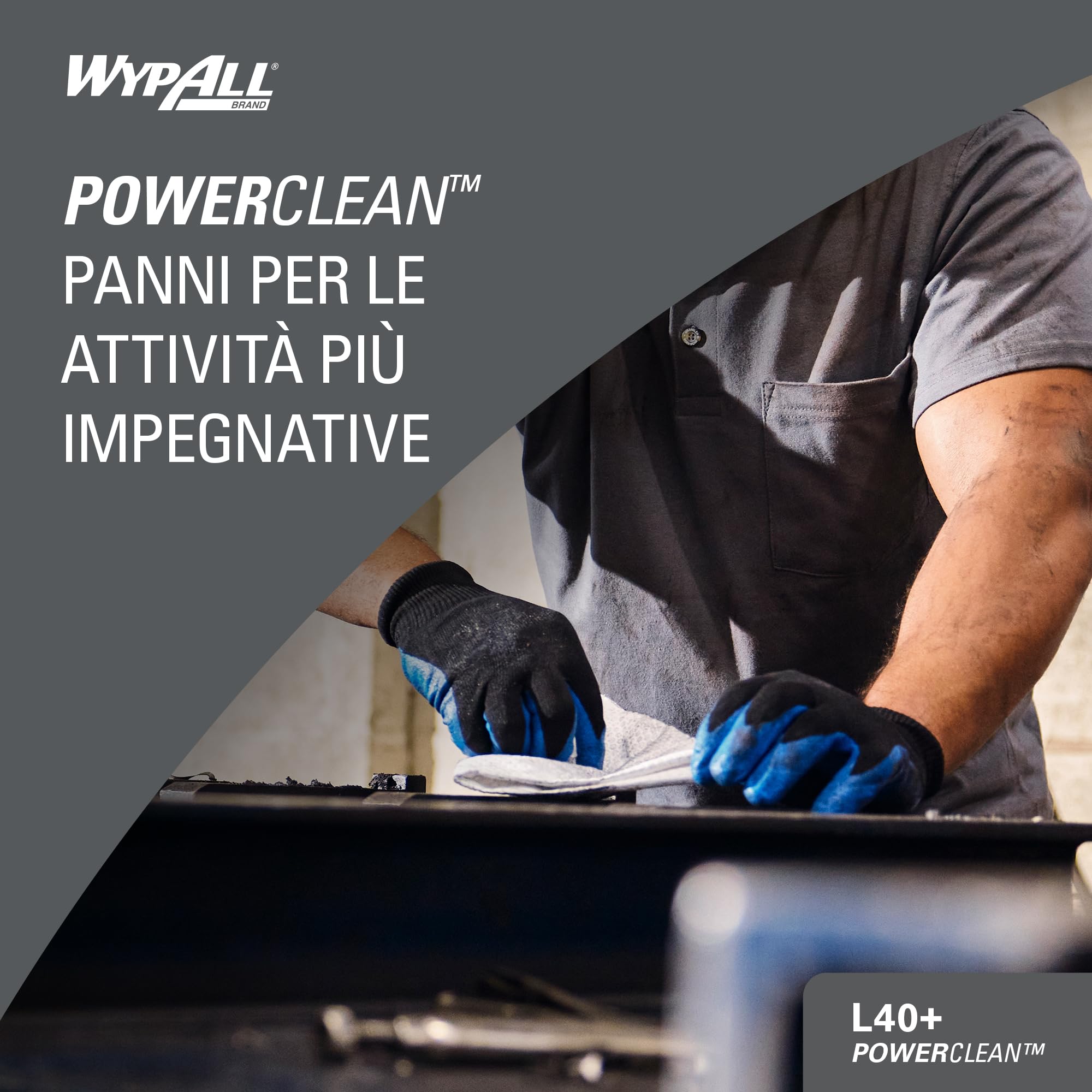 WypAll Panni assorbenti WypAll L40 7471 - Panni monouso - 18 confezioni x 56 piegati in due (1.008 panni in carta in totale)