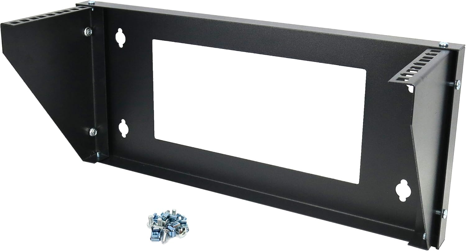 3U 19-Inch Steel Vertical Rack - Wall Mountable Server Rack For IT & AV Equipment