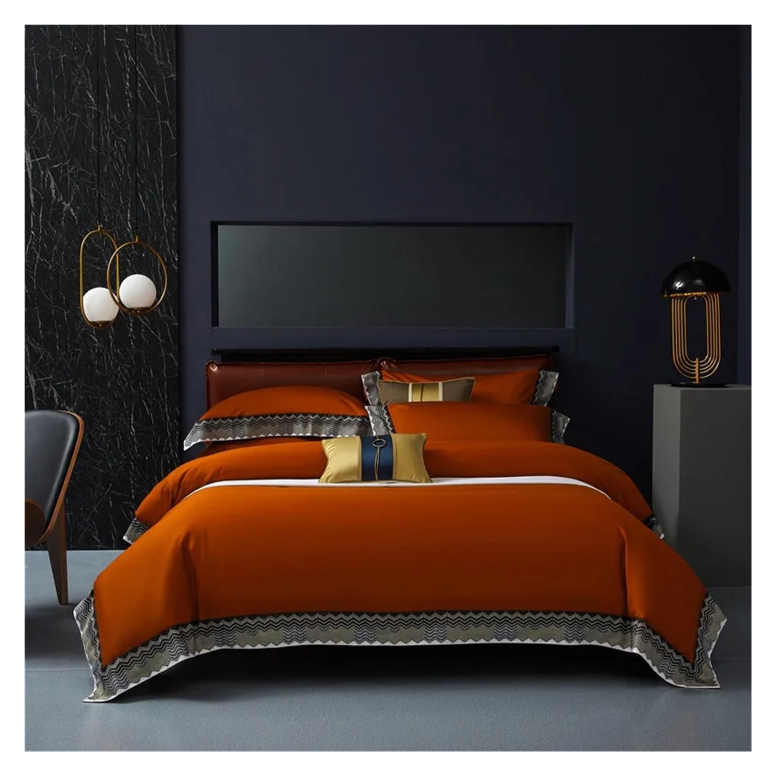 Sbcgfy B Edding Sets Adults Eddingset 1000Tc Cotton Ed Linen Duvet Cover Ed Sheet Pillowcase 4Pcs Ed Sets Comfortable Edding, Edspreads,-King Size 4 Pcs
