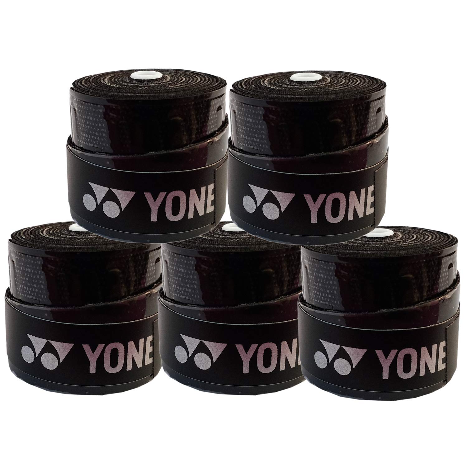 Yonex E-Tec Badminton Racquet Grip - Black (5 Pcs)-image-42