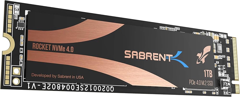 Sabrent Rocket 1TB PCIe Gen4 NVMe M.2-2280 Extreme Performance Internal Solid State Drive - View 1