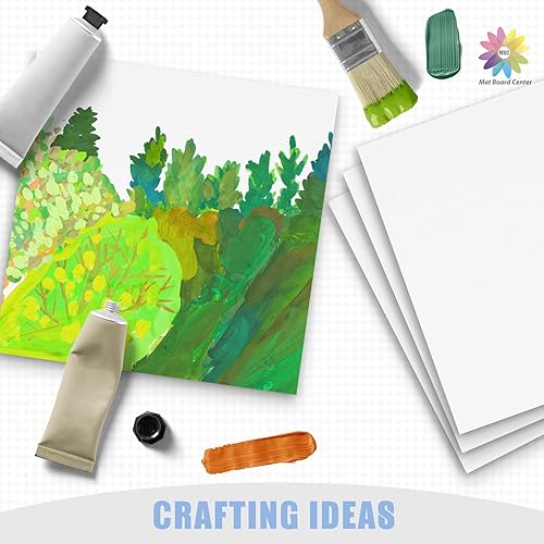 Miniatura 20 de Mat Board Center, paquete de 25 hojas de cartón corrugado de 6 x 9, 1/8 de pulgada de grosor, insertos de cartón plano para correo, embalaje