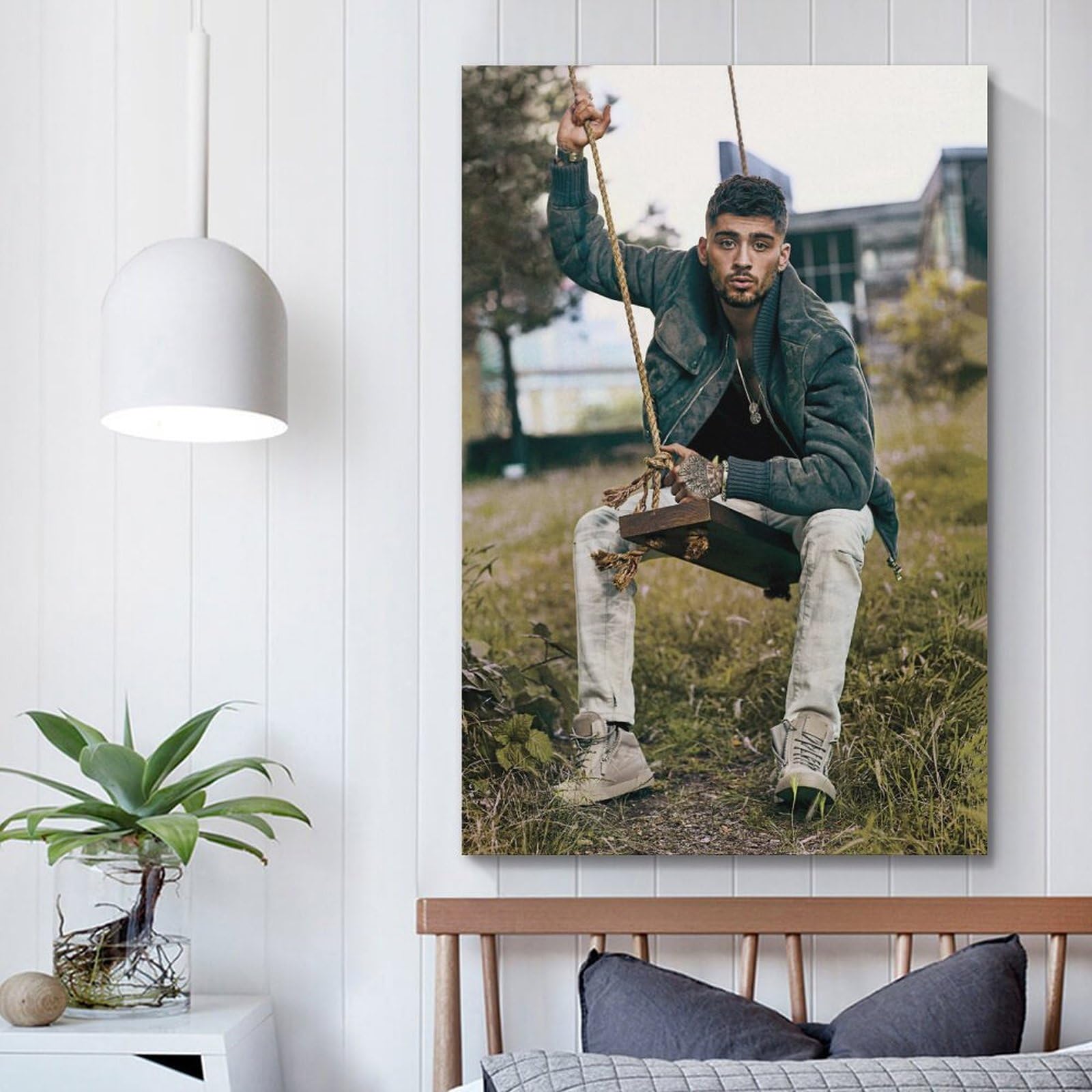 Scrawl Zayn Malik – Poster Mural Pour Chambre à Coucher, Décoration D'intérieur, Toile à Suspendre, 30 X 45 Cm