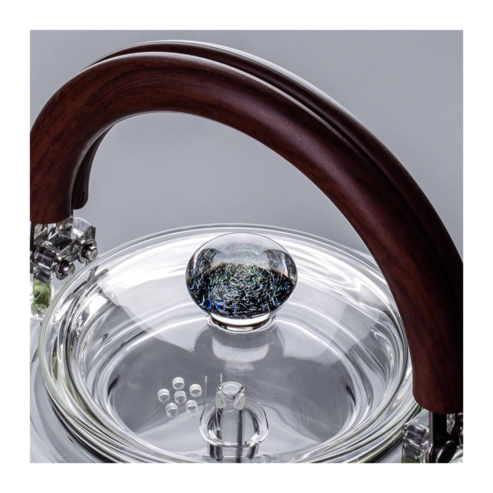 Teiera Teiera in vetro Set fornello elettrico in ceramica Cottura a vapore e bollitura Bollitore speciale for tè nero bianco integrato di grande capacità