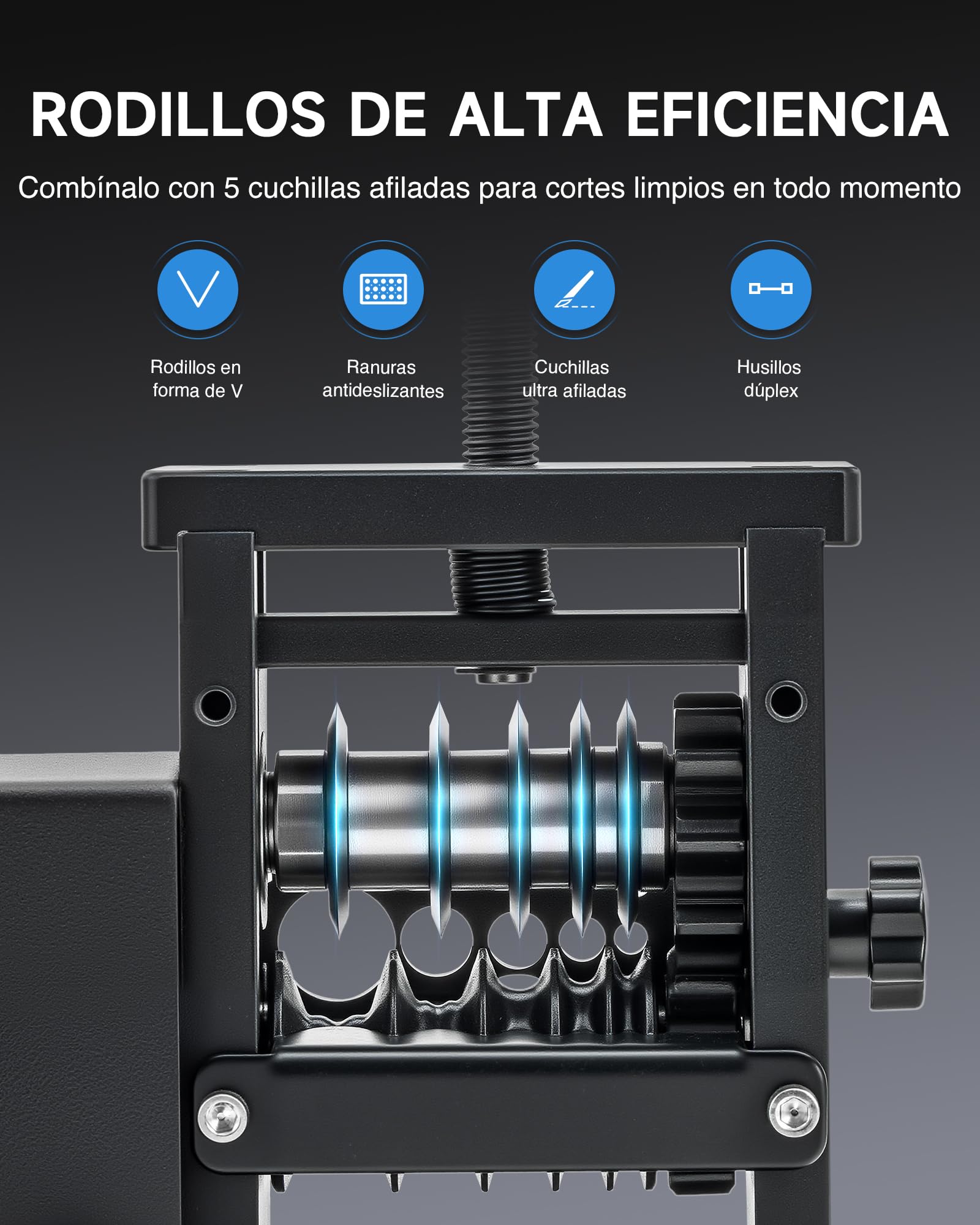 CREWORKS Pelacables Automático Máquina de Pelacable Electrica 25W pela Cables de Electricidad 1,5mm-17mm con 8 Canales para Reciclaje de Cobre