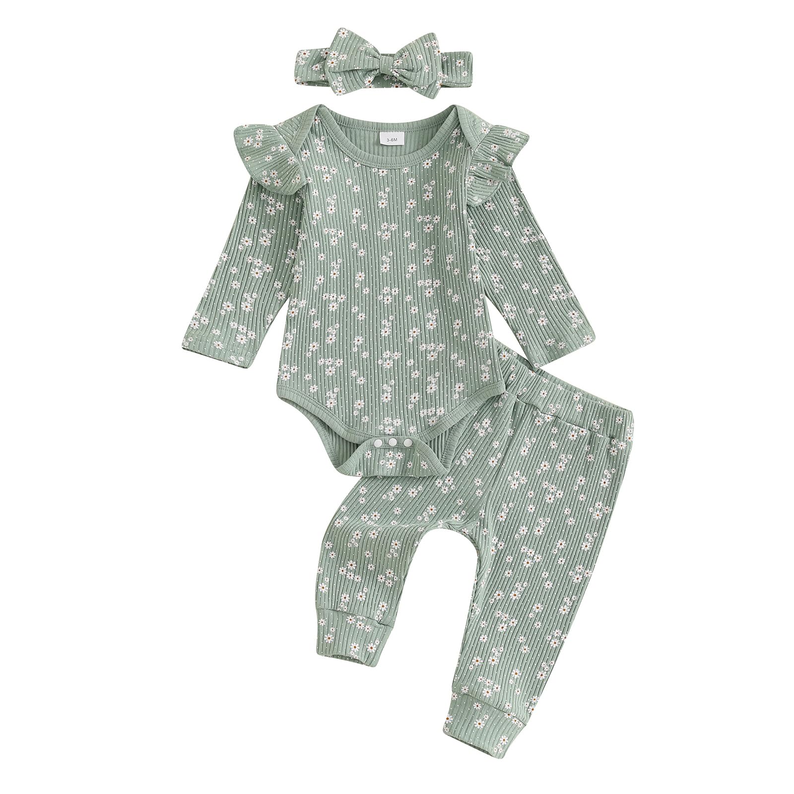 Baby Girl Fall Clothes Set Little Sister Lil Sis Long Sleeve Romper Pants Set Cute Infant Newborn Outfit