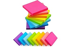 Post-it Notes Variety Size Pack: 3x3 Inch and 1.5x2 Inch Notes in 8 Colors