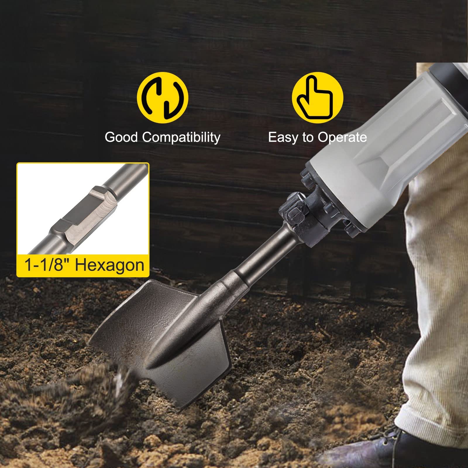 Amazon.co.jp: SOYDAN スコップ クレイシャベルシャベルヘッドヘキサゴ