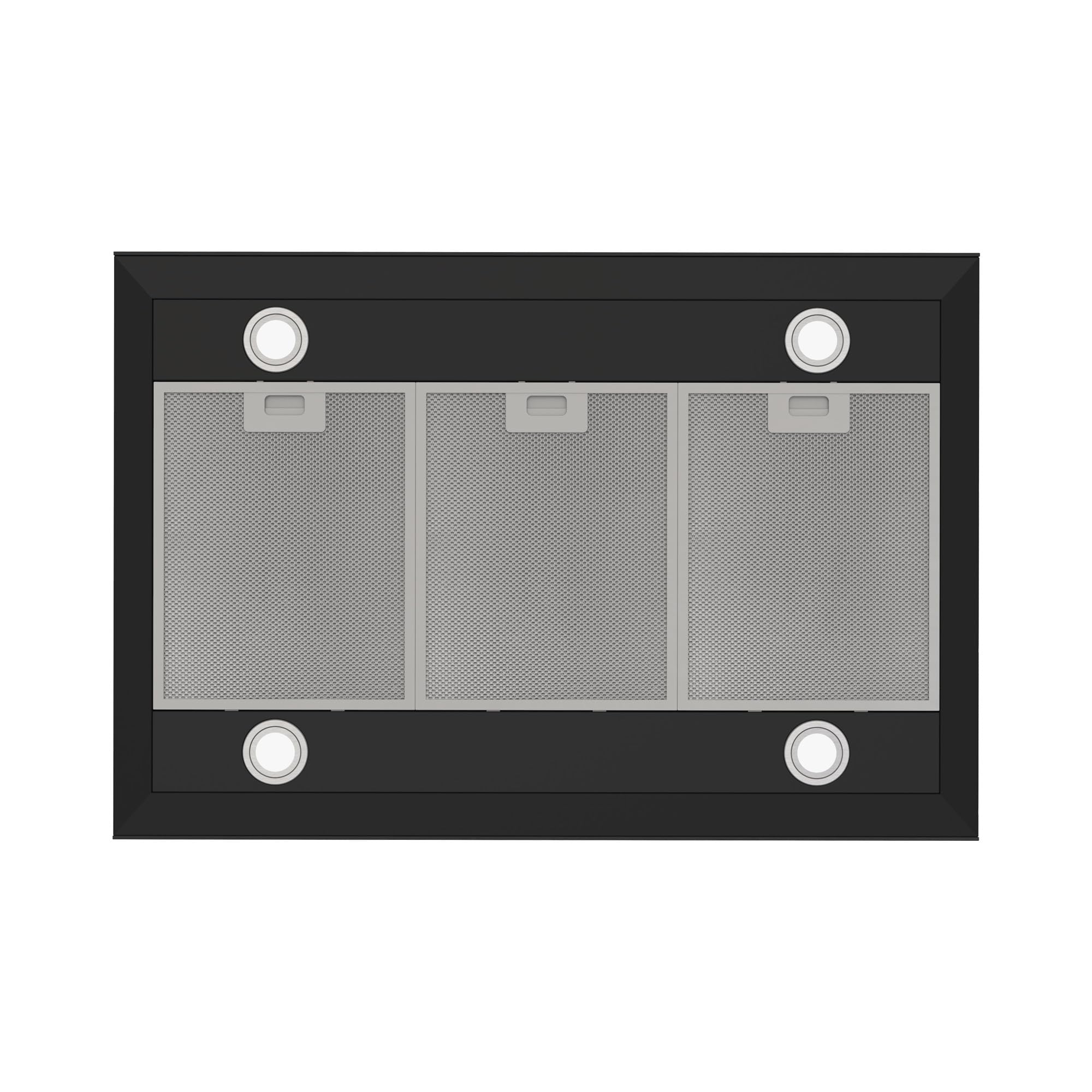 Cappa aspirante a isola, 90 cm, nero opaco, Touch Control Respekta