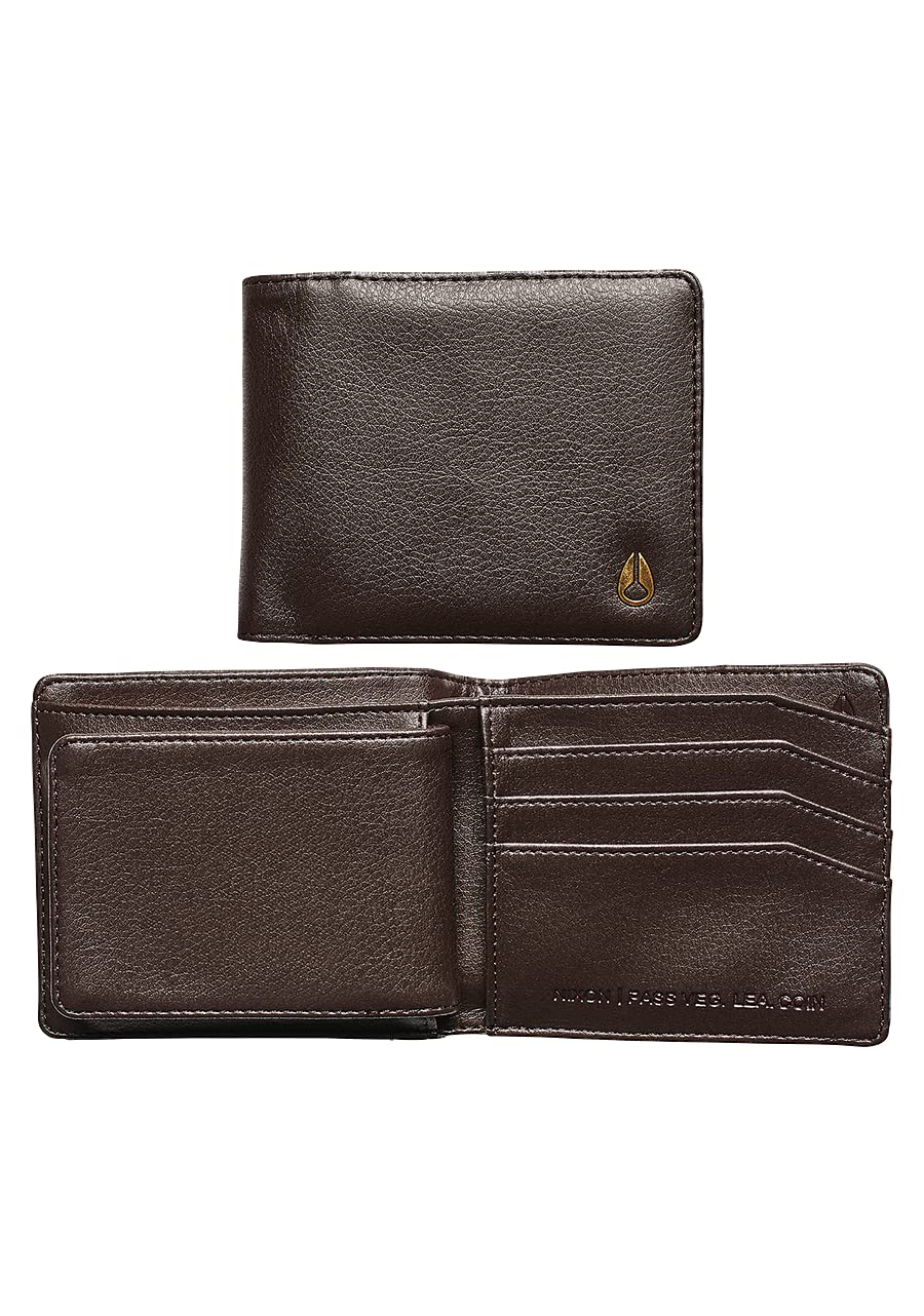 Pass Leather Coin Wallet | Brown – Nixon AU Nixon Pass ヴィーガンレザーコイン メンズ財布、ブラック、