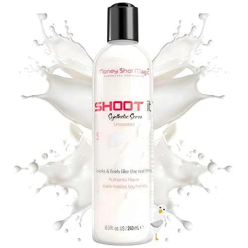 Shoot IT Water-Based Synthetic Semen with Authentic Flavor, Unscented 8 oz Cum Lube for Couples, Trusted by Adult Film Industry, Non-Toxic - 8 Fl Oz (Pack of 1)