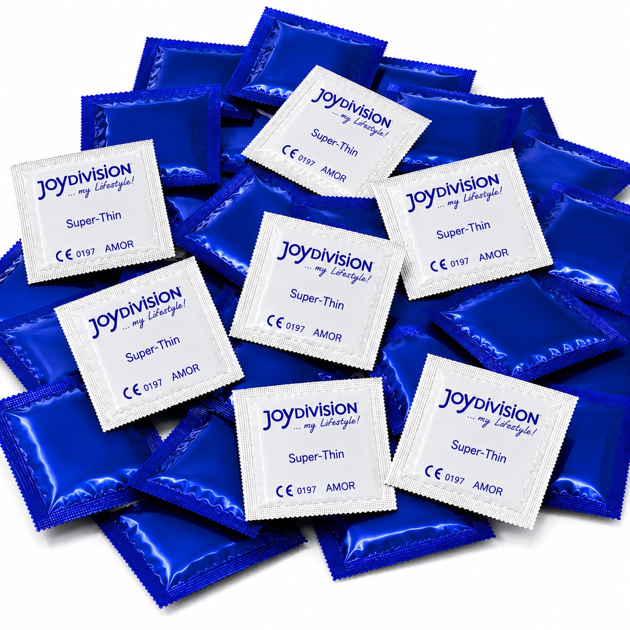 JOYDIVISION Super Thin Kondome 100 Stück - Ultradünn für Natürliches Gefühl, Premium Naturlatex, Sicher & Dermatologisch Getestet, Deutsche Qualitätsmarke