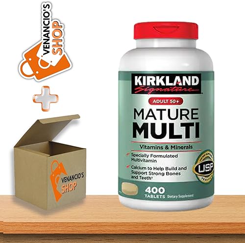 Kirkland Signature - Multivitaminas y minerales maduros para adultos de 50 años, multivitamínico para hombres y mujeres 50 Plus, 400 tabletas +