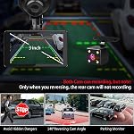 Dash Cam Dash Camera for Cars, Dash Cam Front and Rear Camera with 32G Card, Car Dashcam 1080P Dashboard Camera with Super Night Vision G-Sensor,WDR,Parking Monitor,Loop Recording