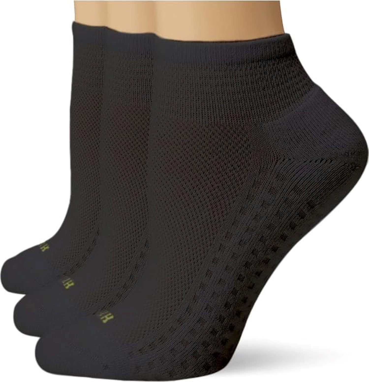 HUE Women's Air Sport 3 Pair Pack Quarter Socks