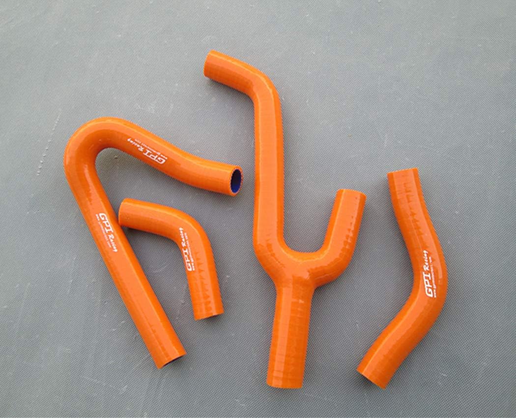 Silicone Radiator Hose Compatible With KTM 250/300/380 SX/EXC/MXC 1998-2003 1999 2000 2001 2002 (Orange)