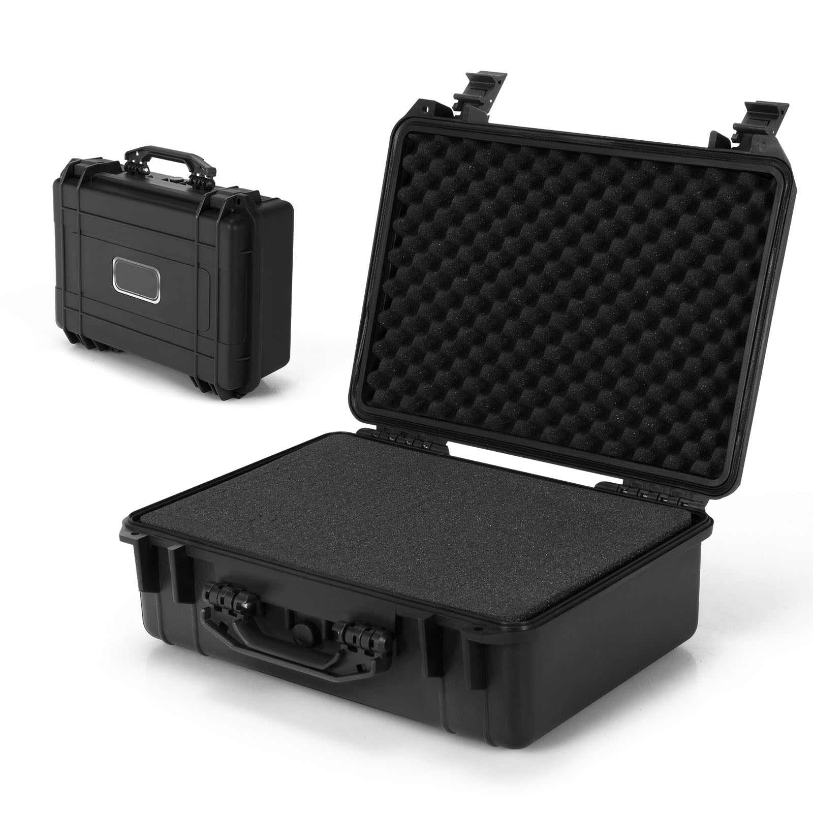 SOARS Malette de Rangement, Valise Étanche avec Mousse Adaptable & Valve de Compensation de Pression, Boîte Rangement Appareil Photo, pour Outils, Gopro, Objectifs & Accessoires (18")