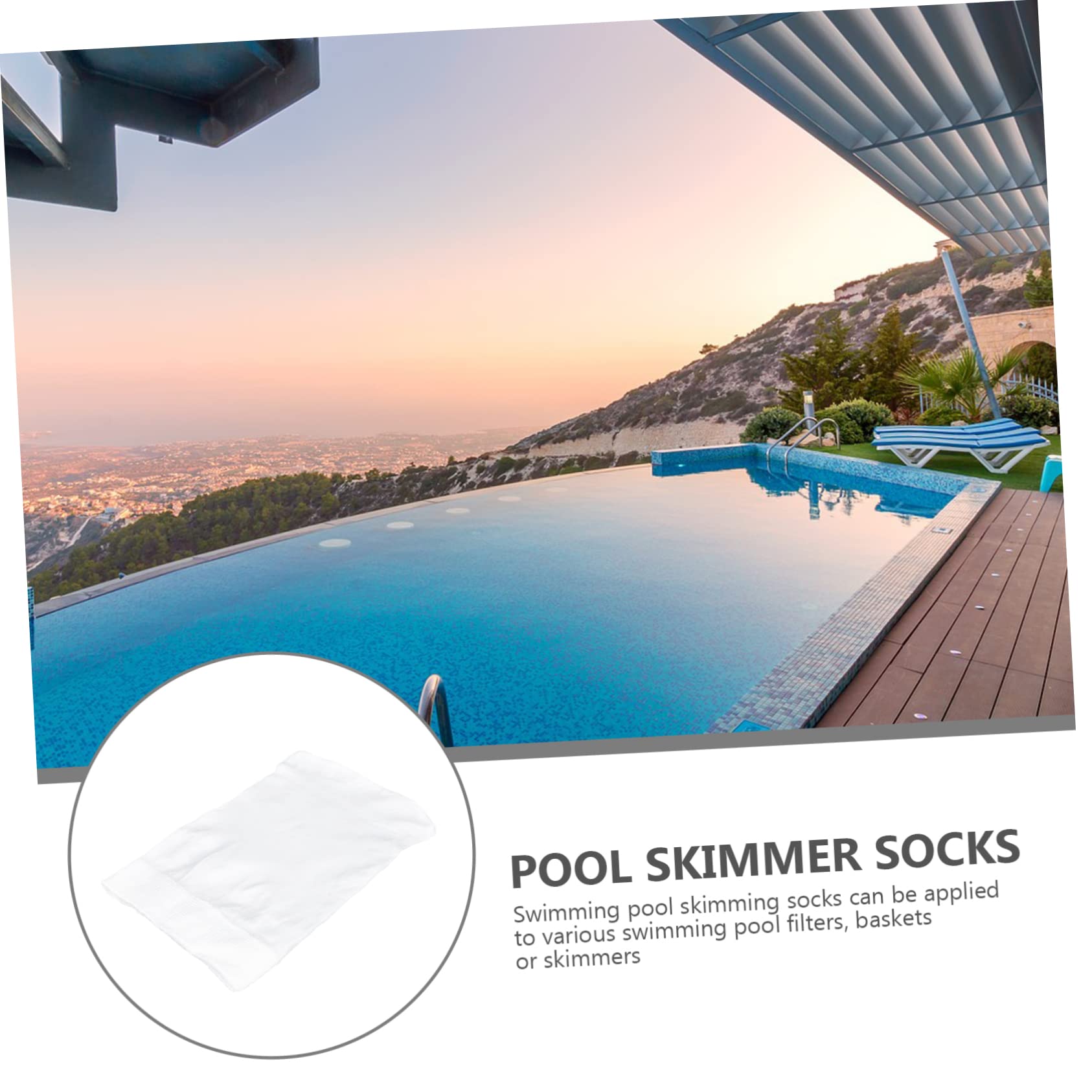 Toddmomy 3juegos Filtros para Limpieza De Piscina Calcetines De Skimmer para Capturar Cabello y Escombros para Acuarios y Piscinas De Agua Dulce