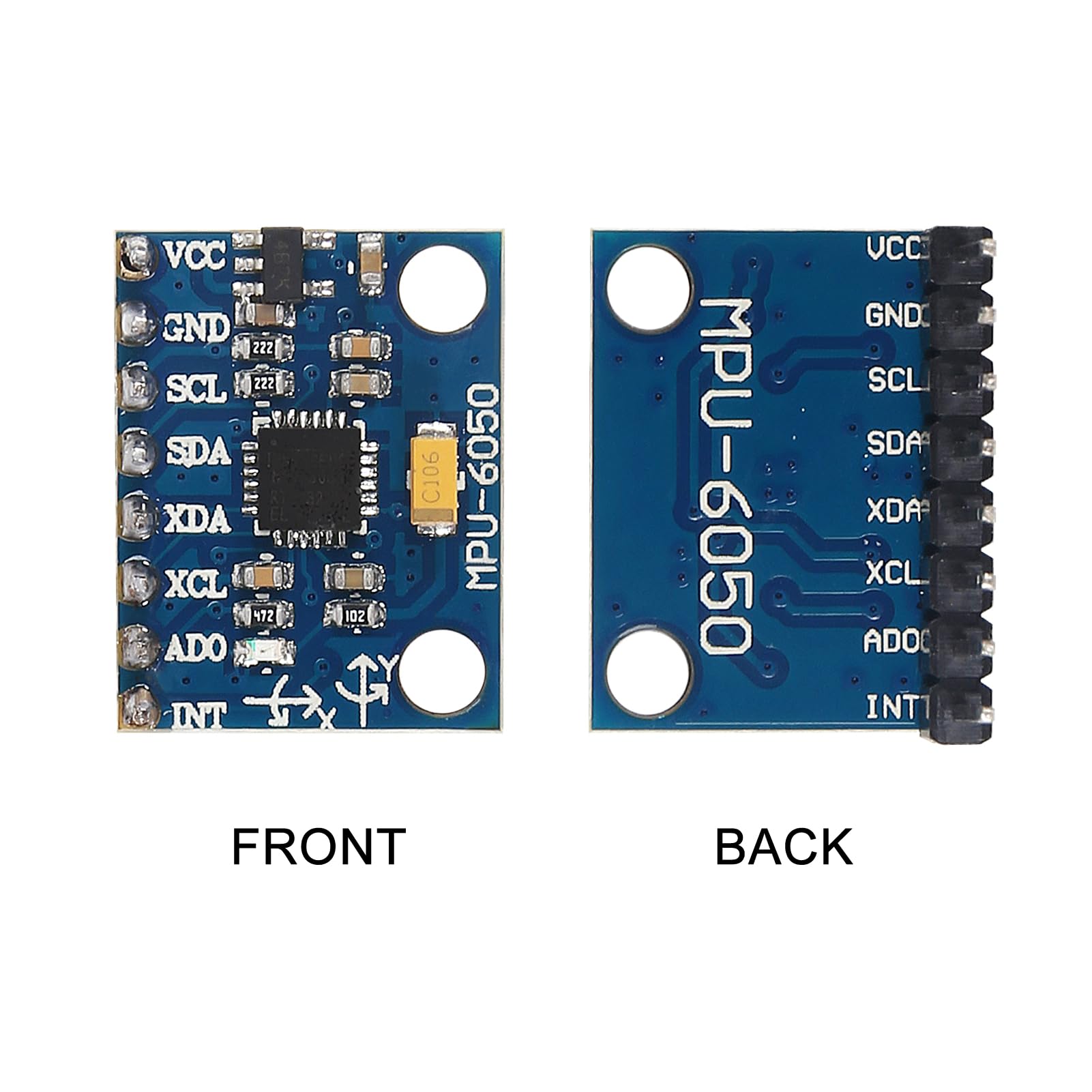 Snapklik.com : 4PCS Pre-Soldered GY-521 MPU-6050 MPU6050 Module 3 Axis ...