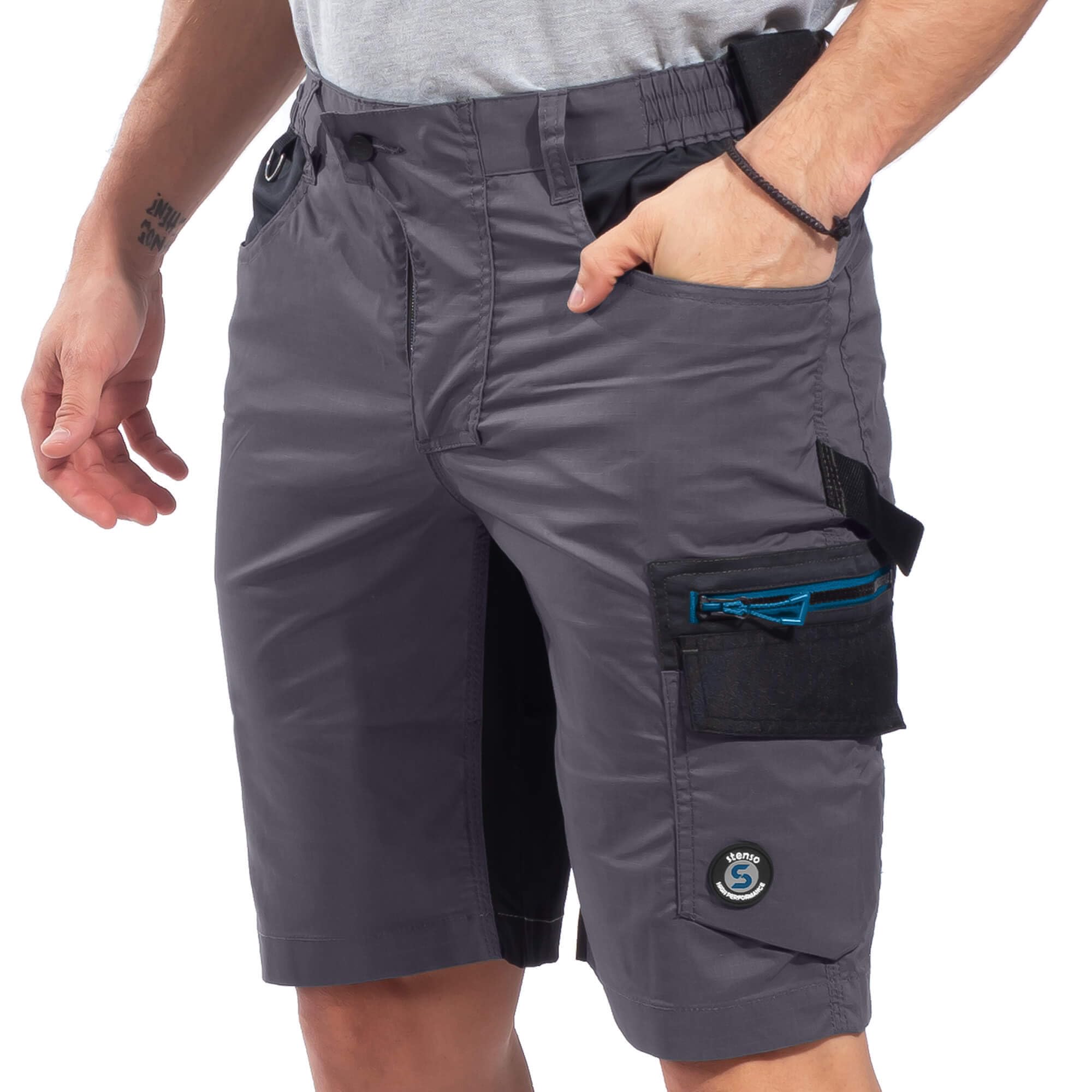 Revolt Ripstop Pantalones Cortos Trabajo Hombre Elasticos - Bermudas Trabajo Hombre Stretch