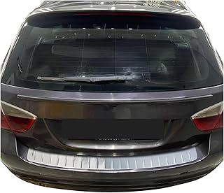 Boot Sill Protector Bumper Compatible with BMW 1 Series F20 F21 2012-2019 Brushed Chrome