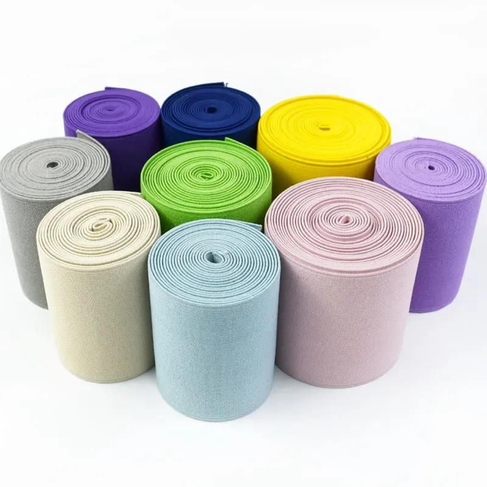 Bandas elásticas Banda elástica Ancha y Plana Banda elástica de 2 Metros (8/10 cm de Ancho) for Ropa Interior, Accesorios de Costura DIY, 10 cm(Lakeblue,8cm)