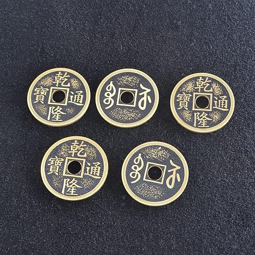 SUMAG Super Chino Coin Set (Qianlong, Morgan Size) Trucos de Magia Moneda Aparecer Desvanecer Magia Primer Plano Ilusiones Trucos de Mentalismo