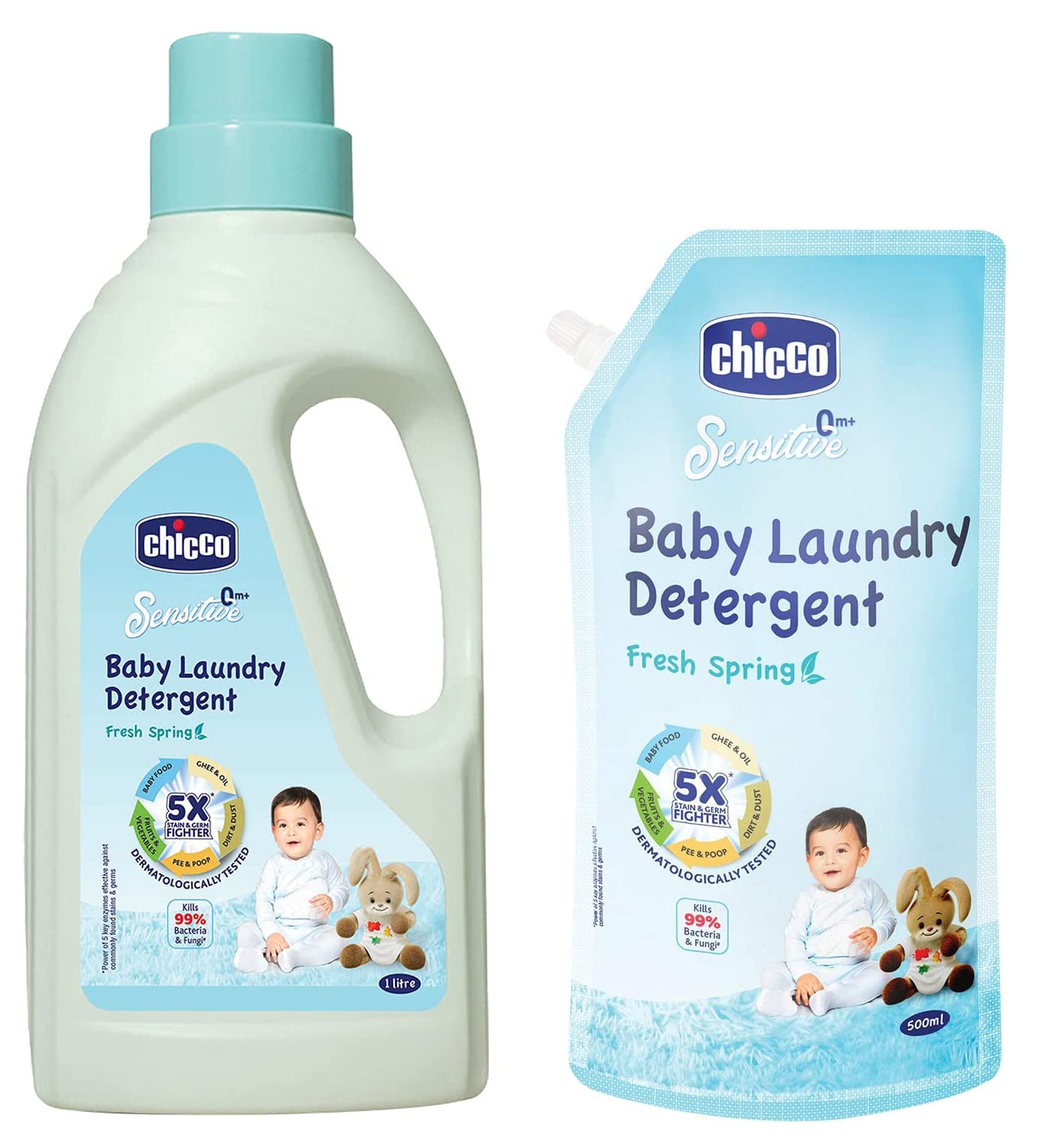 CHICCO LAUNDRY DETERGENT FRESH SPRING 1 L BOTTLE WITH LAUNDRY DETERGENT 500ML FRESH SPRING IN-picture-18