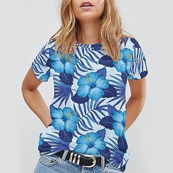 Tシャツ 2枚　PLAY WATER / Hawaii ハイビスカス グレイ Amazon.co.jp: Tシャツ 半袖 ハワイ ハイビスカス 花柄 トップス