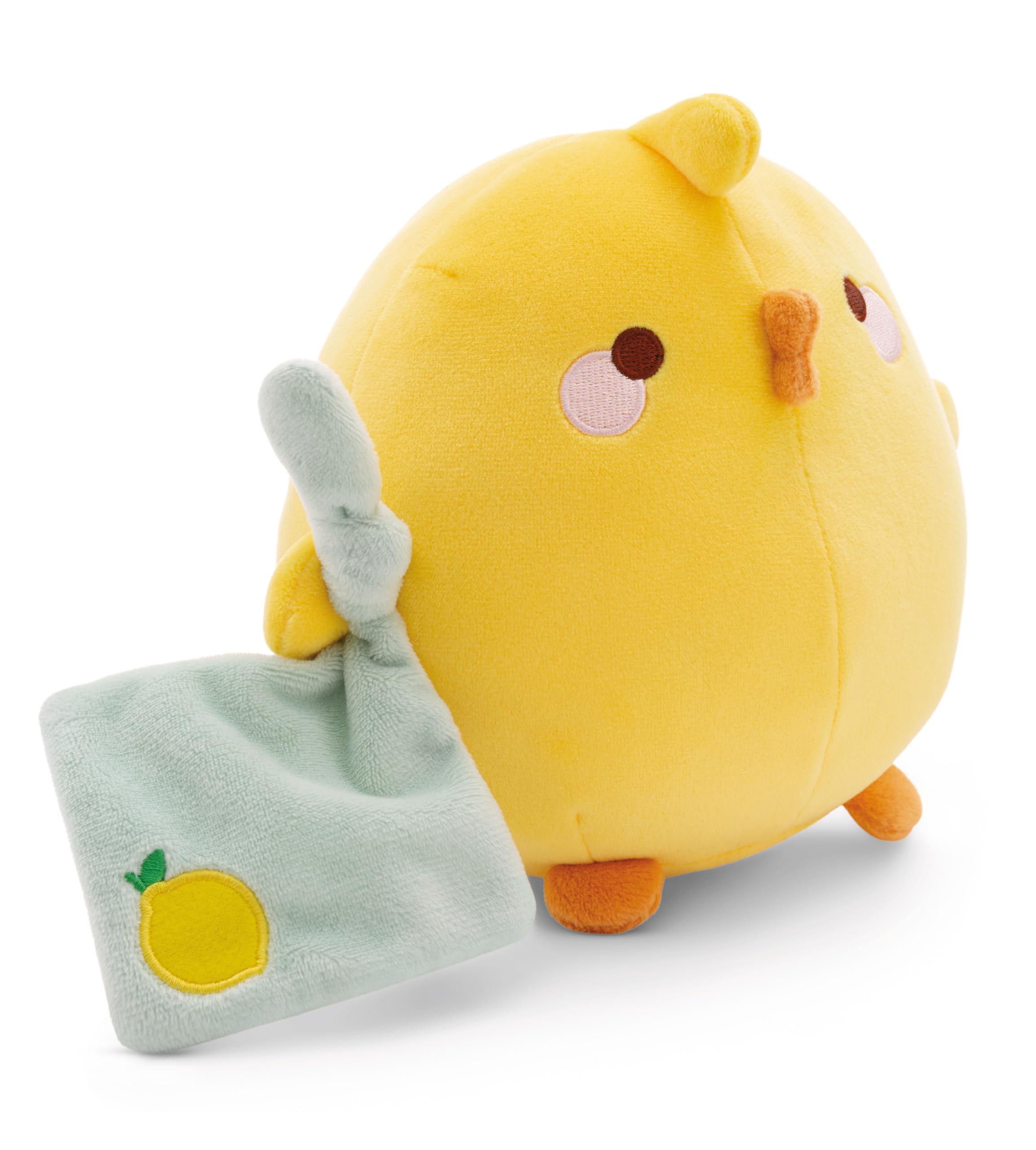 NICI soft toy Piu Piu with comforter 16cm yellow - Cuddly toy for babies and toddlers to grab, cuddle, discover and fall asleep with - 49959