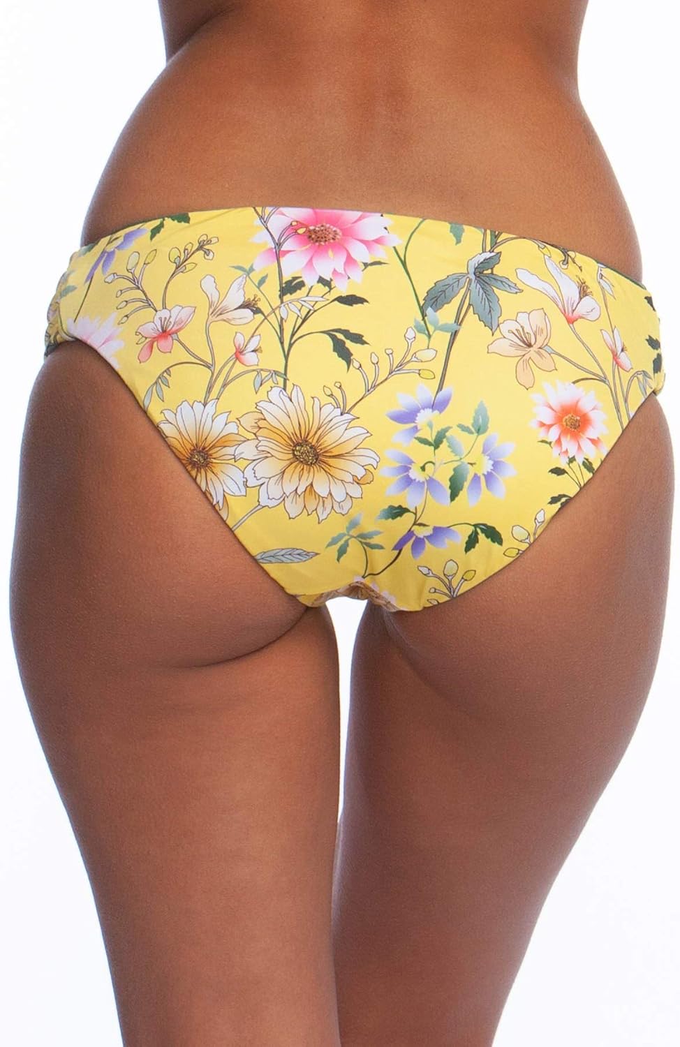 Lucky Brand Women's Side Shirred Hipster Bikini Swimsuit Bottom