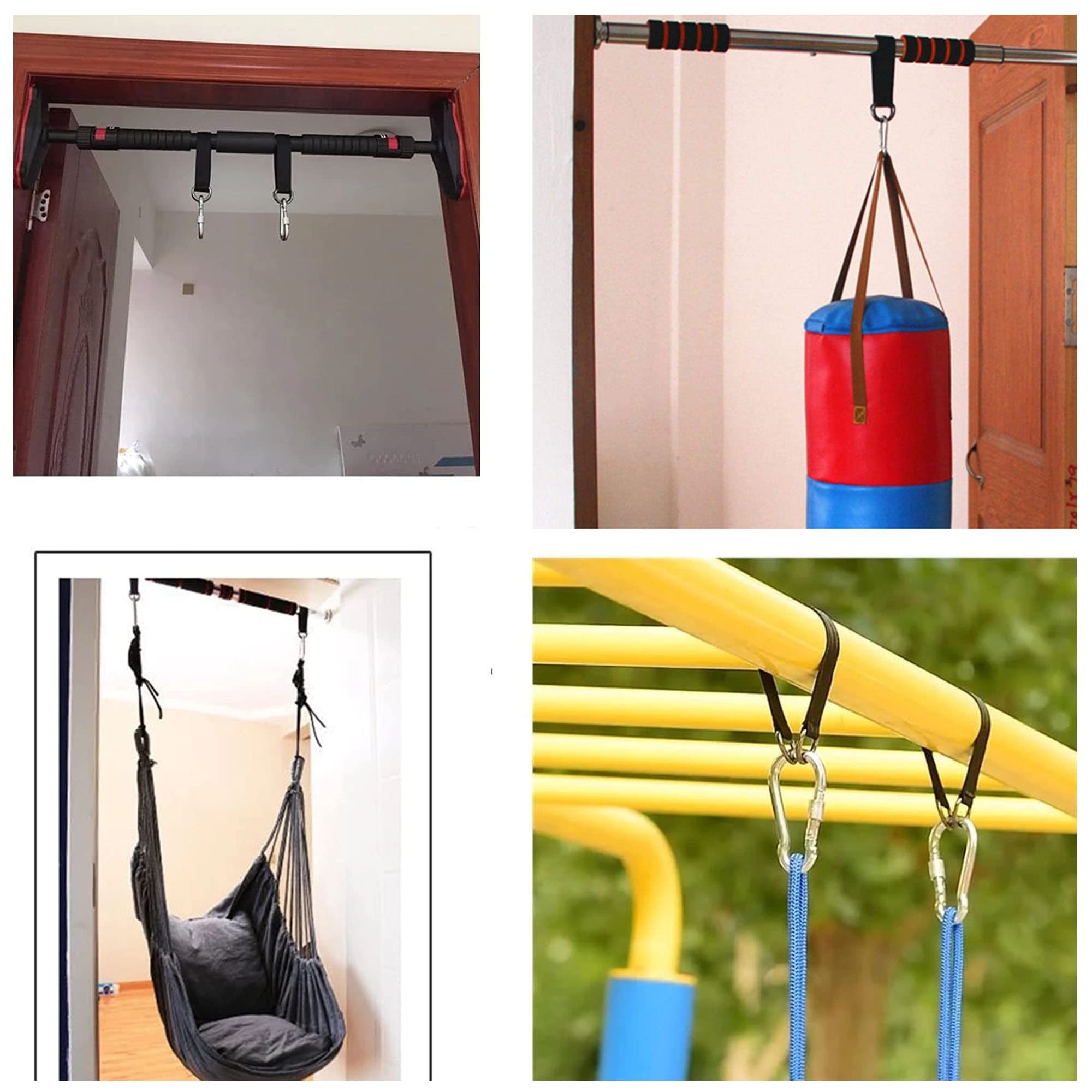 Sims-Tools Kit Di Cinghie Per Altalena Da Albero – 2 Cinghie Regolabili 3m Con Moschettoni, Portata 637kg, Per Altalene E Amache Da Esterno