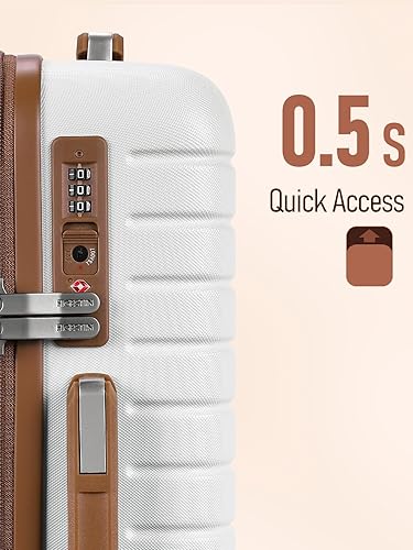 Miniatura 4 de Equipaje de mano de 22 x 14 x 9 aprobado por aerolíneas con ruedas giratorias, maleta de mano ligera de 20 pulgadas aprobada por aerolíneas con