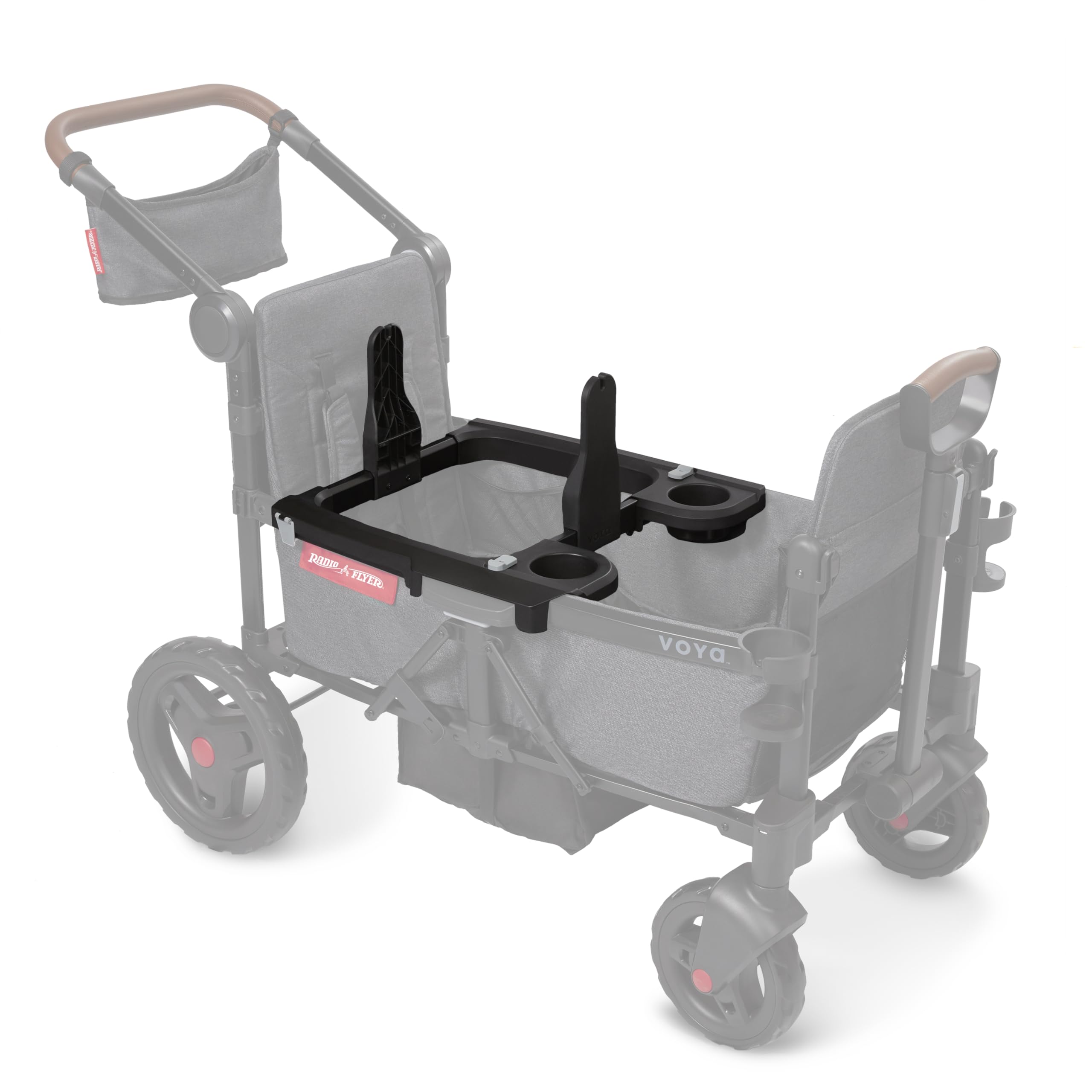 Radio Flyer Voya Stroller Wagon Car Seat Adapter with Cupholders