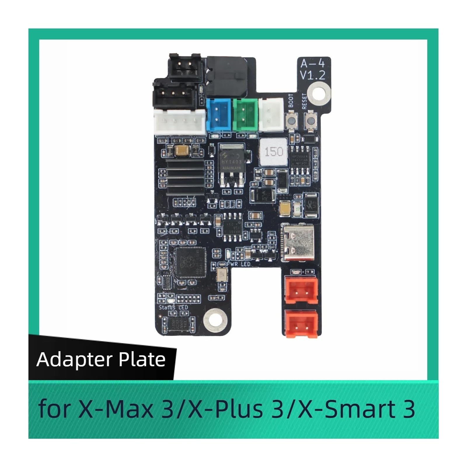 Compatibile con QIDI, adattatore X-Max/Plus/Smart 3 PCBA | Adattatore PCBA, scheda testina di stampa, X-Max 3/X-Plus 3/X-Smart 3, parte di ricambio