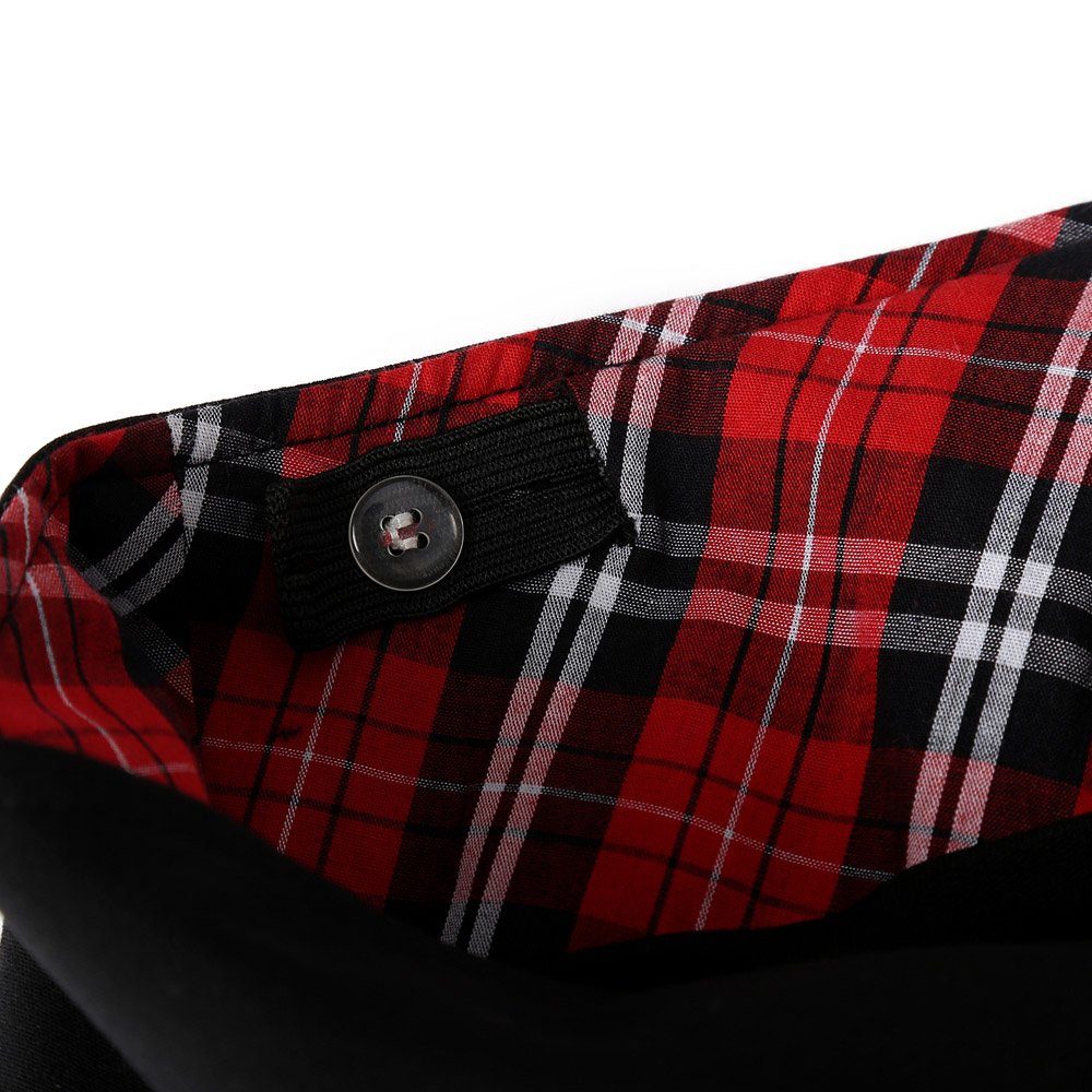 Bienzoe Falda de Uniforme Escolar para niñas: Falda Plisada elástica con Cintura Ajustable para niños, Negro, 10-11 Years