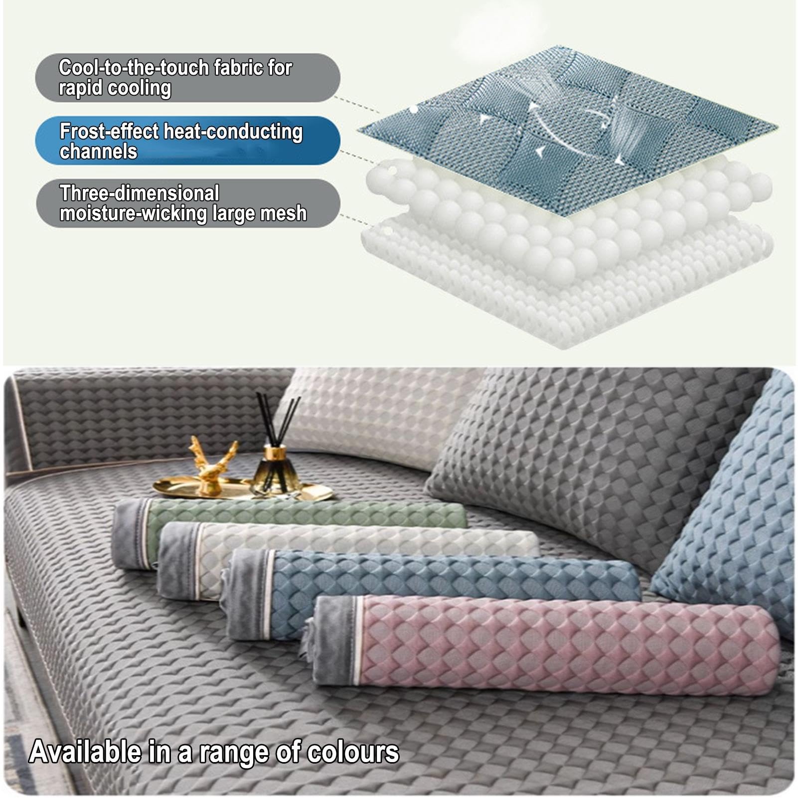 Sofa Cover, Housse de Canapé D'angle, Protection Canape Chat Anti Griffe,housse canape D'angles 4/3/2/1 Places,Protecteur de Meubles pour Canapés d'angle et Canapé Modulable(Blue,110*180cm)