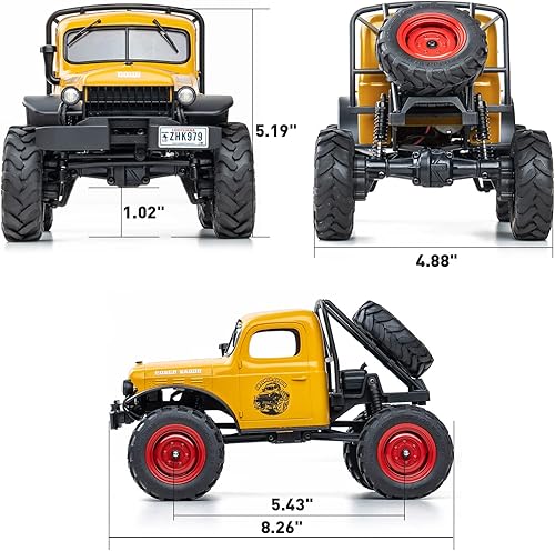 Miniatura 9 de FMS RC Crwaler escala 124 FCX24 Power Wagon Butcher RTR 4WD 24GHz cepillado todoterreno RC modelo vehículo de control remoto grado pasatiempo coche