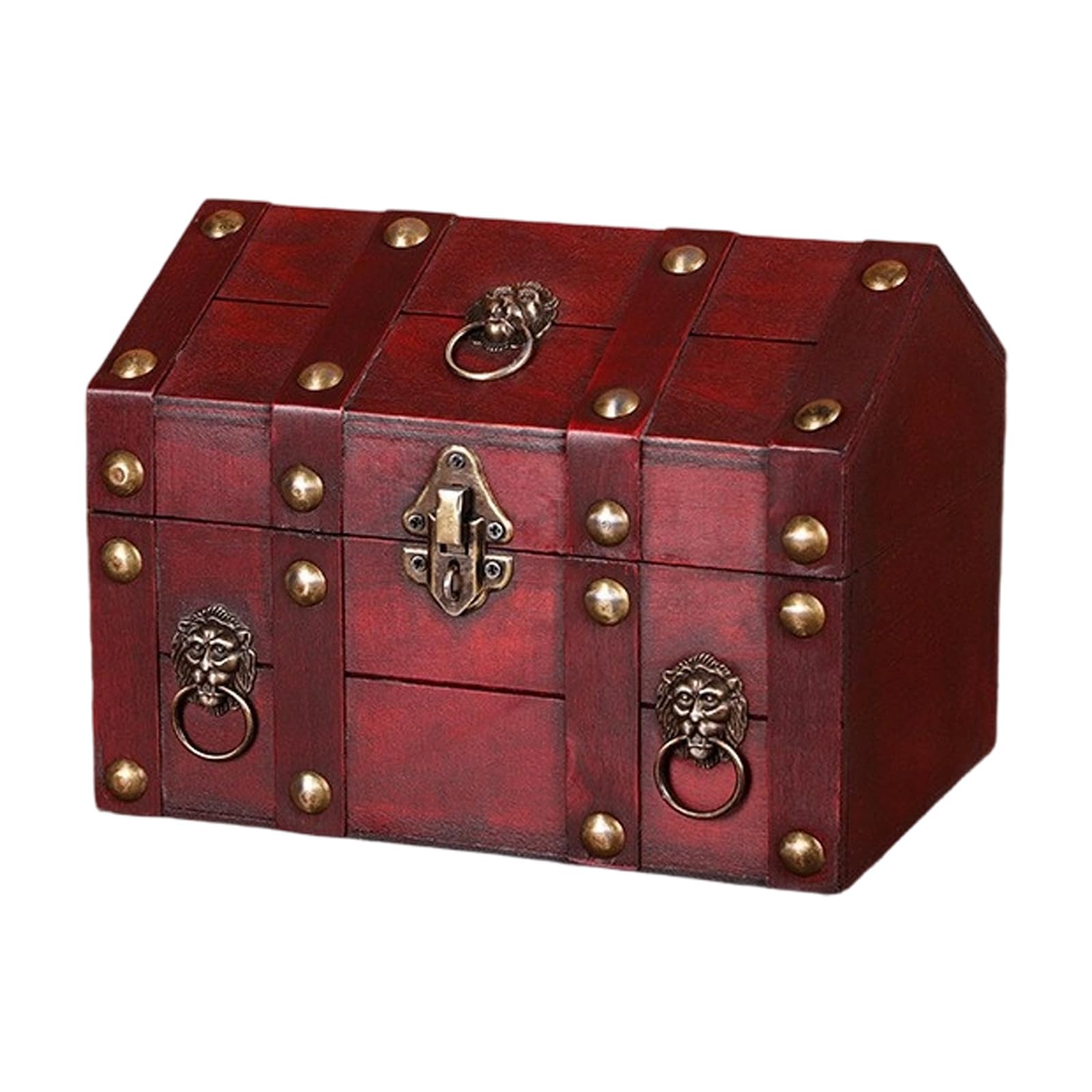 Snorvixre Spacious Wood Storage Box for Jewelry Watches Featuring Antique Look for Home Decoration Multipurpose Box