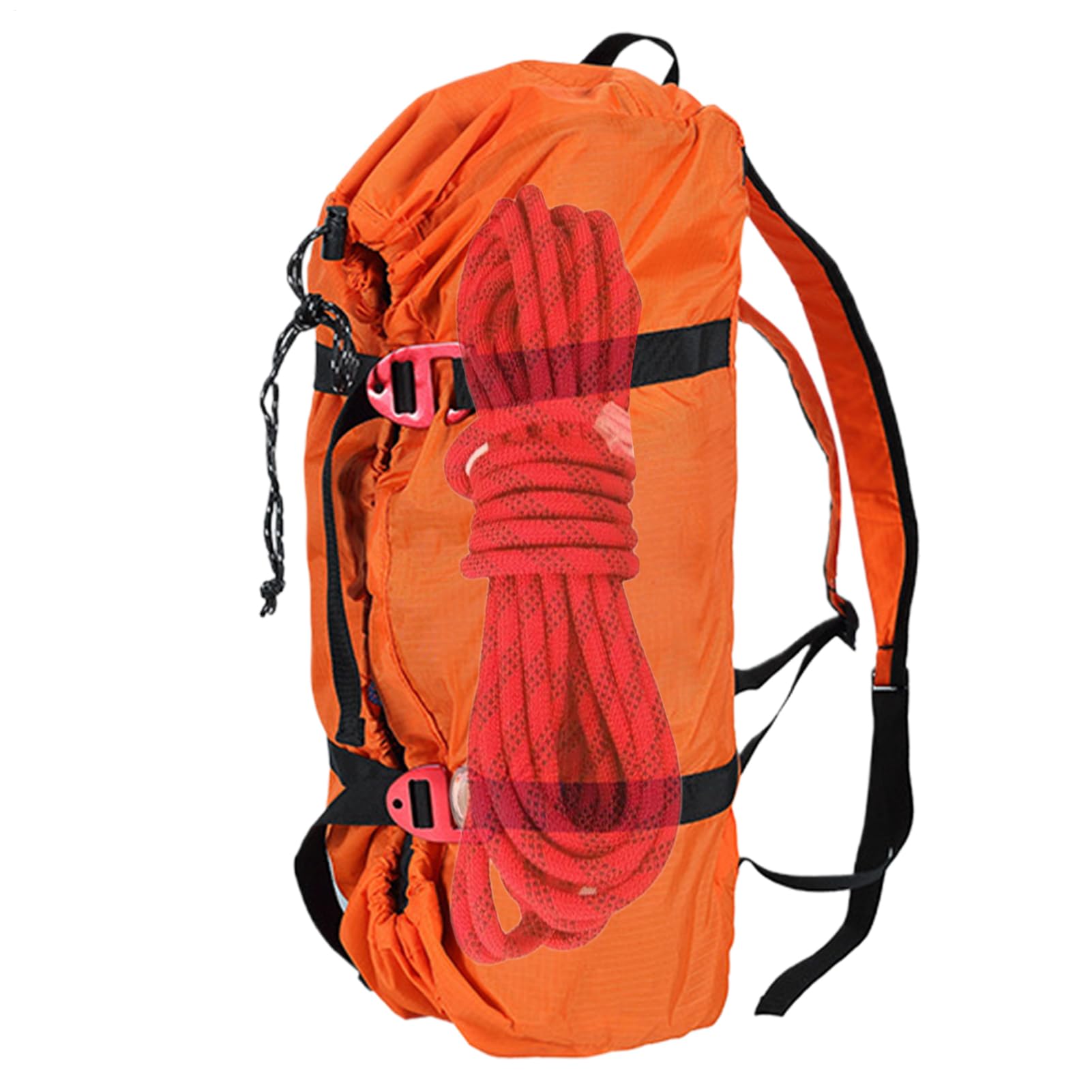 Profesional Bolsa de Cuerda Arborista - Cubo de Cuerda de Roca Reutilizable para Montañismo, Campamento