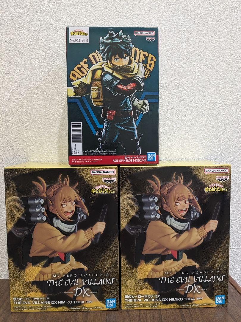 僕のヒーローアカデミア　デク　トガヒミコ　葉隠　3点セット　新品未開封 Amazon.co.jp: 僕のヒーローアカデミア デク トガちゃん 3個セット