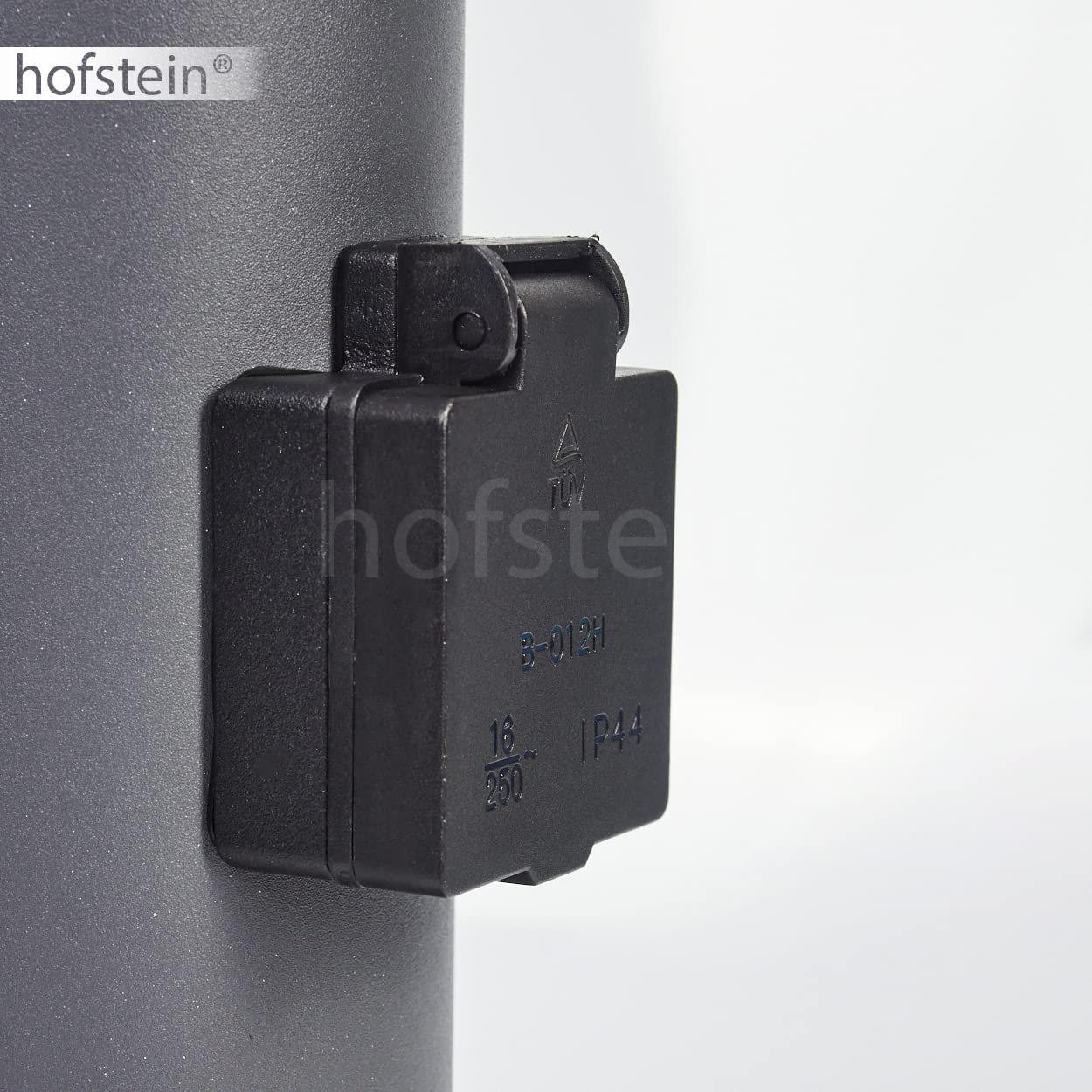 Lampada per sentiero da esterno Caserta con 2 prese, lampada moderna con base in metallo/plastica in antracite/bianco, 80cm, lampada da giardino, E27, illuminazione da giardino IP44, senza lampadina/e