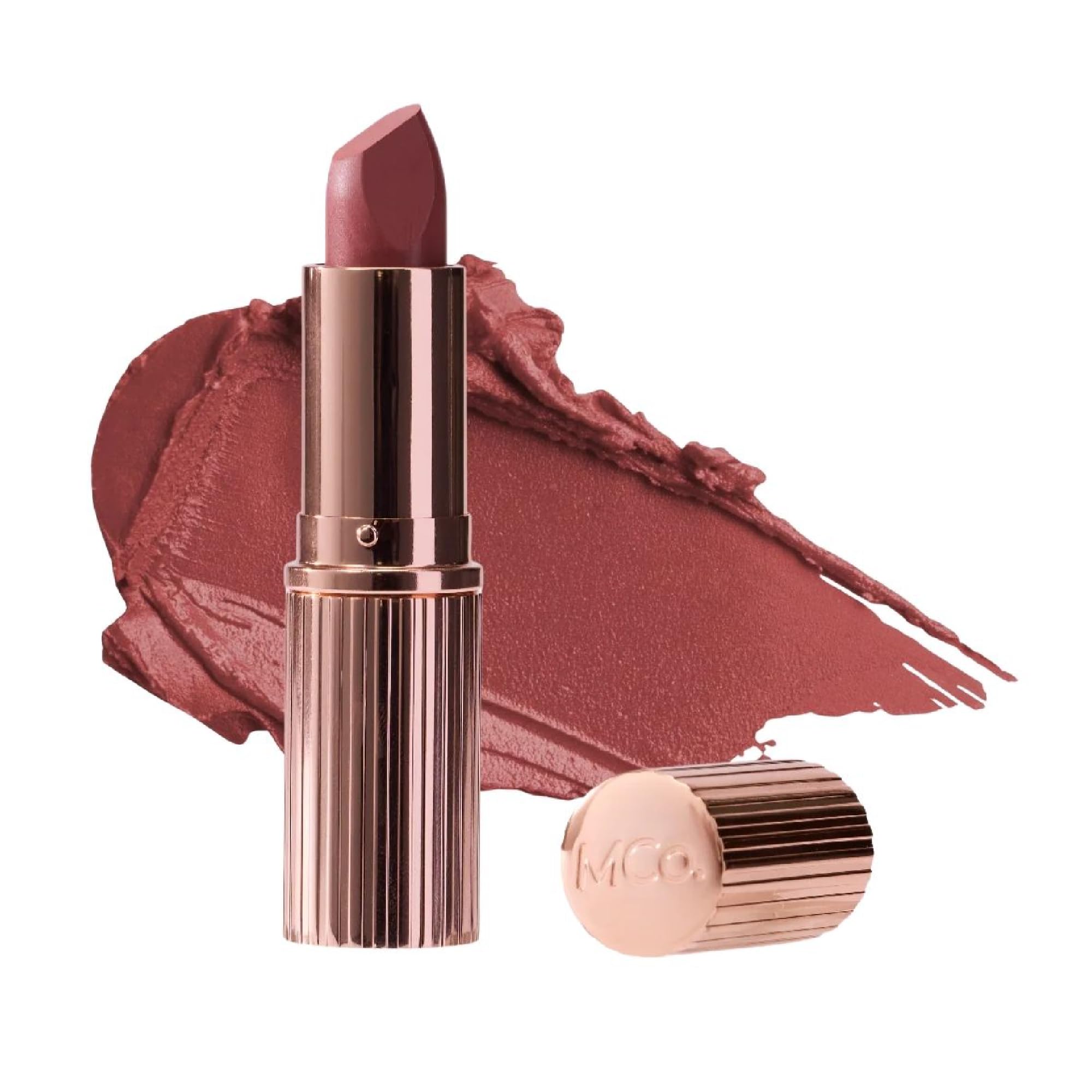 Crème Matte Luxe Lipstick - Very Shelley, Taupe Nude Shade - Long-Lasting Hydrating Soft Matte - Creamy High-Pigment Full Coverage Bullet Lipstick - Vegan & Cruelty Free Lip Color | Creamy Matte Finish, Velvety-Soft Formula, Long-Lasting, All Day Hydration, Square Tip Bullet, Vegan & Cruelty Free
