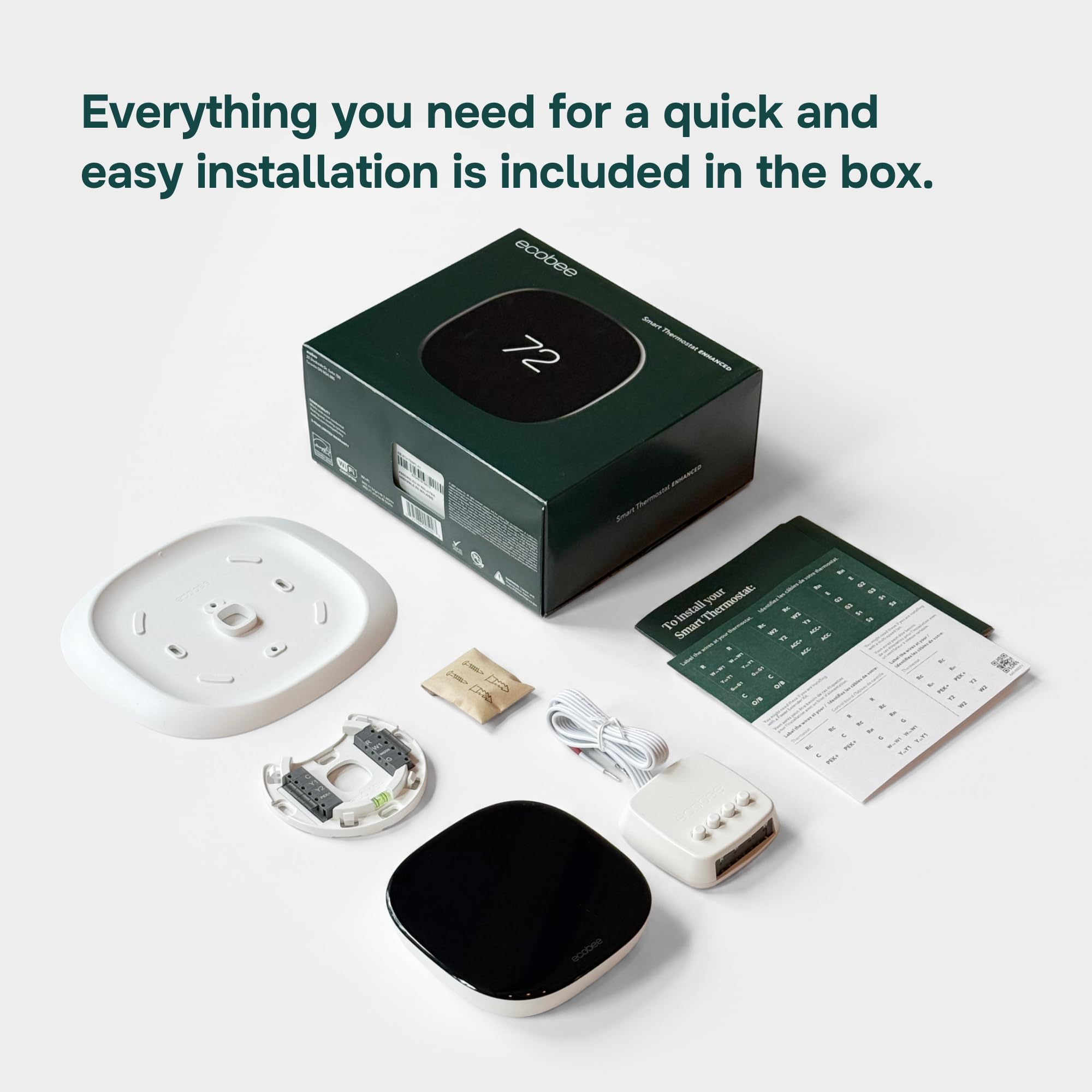 ¡NUEVO 2022! Termostato inteligente ecobee mejorado funciona con Alexa