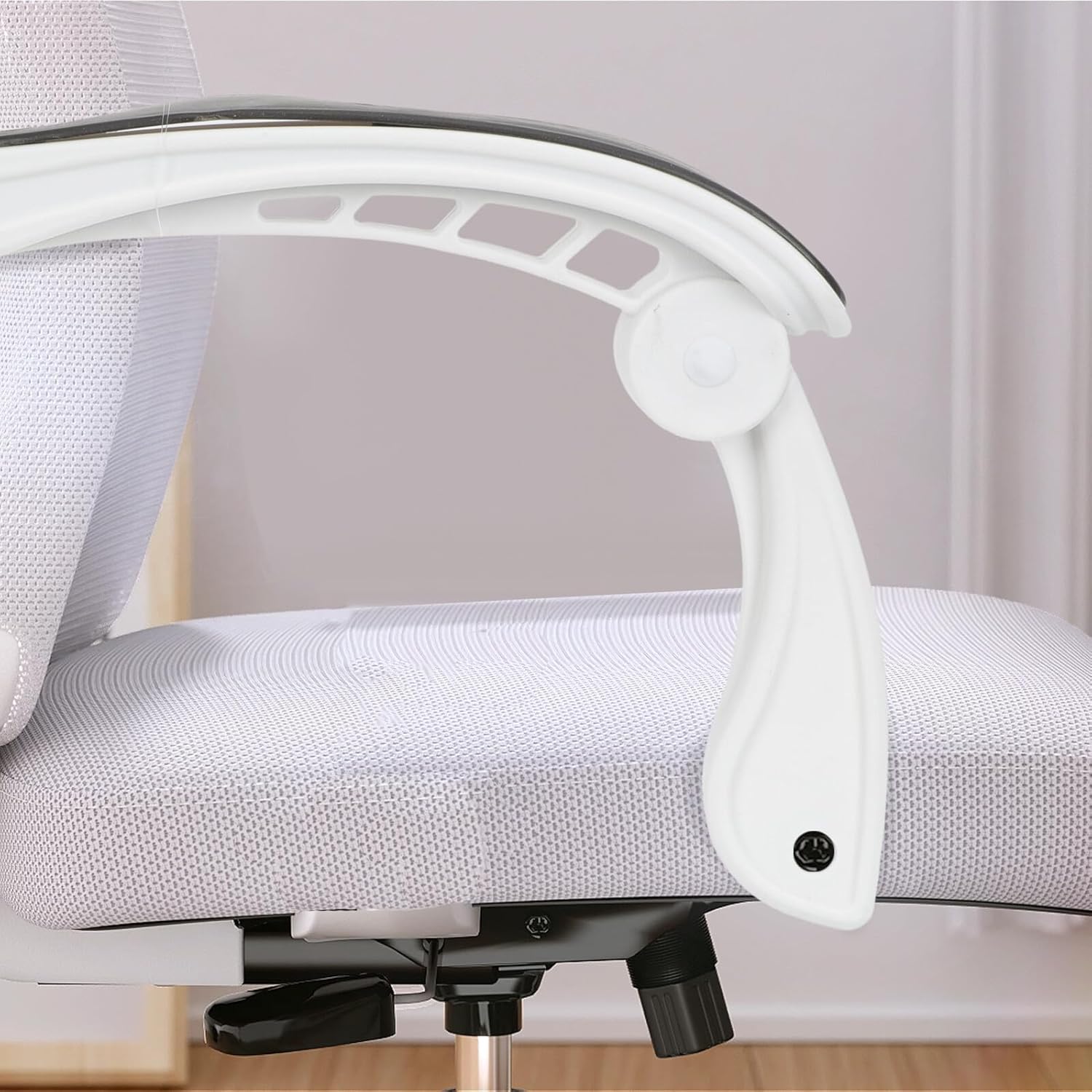 Zerodeko 2Pcs Sturdy Professional Replacement Armrests for Office Chairs Arm Rests Featuring Firm Grip Comfortable Support for Daily Use and Relaxation Compatible Chair Parts Accessories