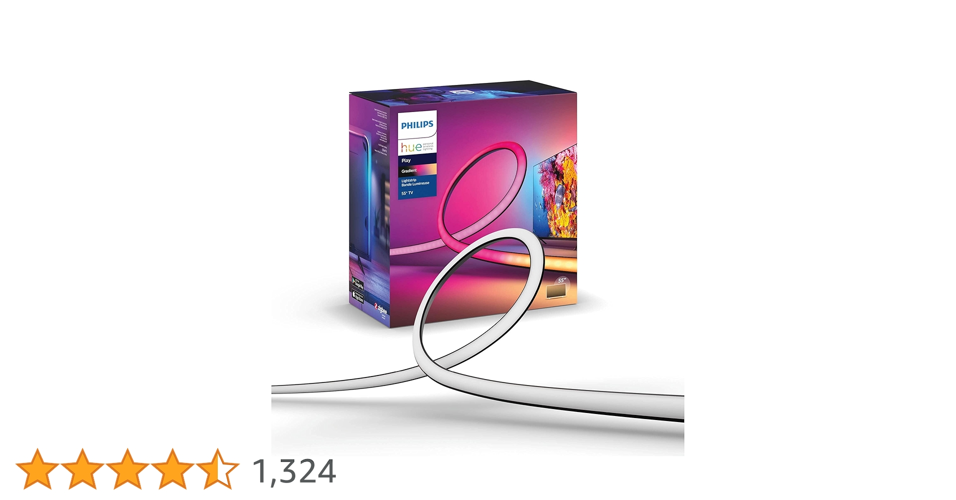 Philips Hue LEDテープTV専用 ストリップライト 65インチ専用 Amazon.com: Philips Hue Play Gradient 65