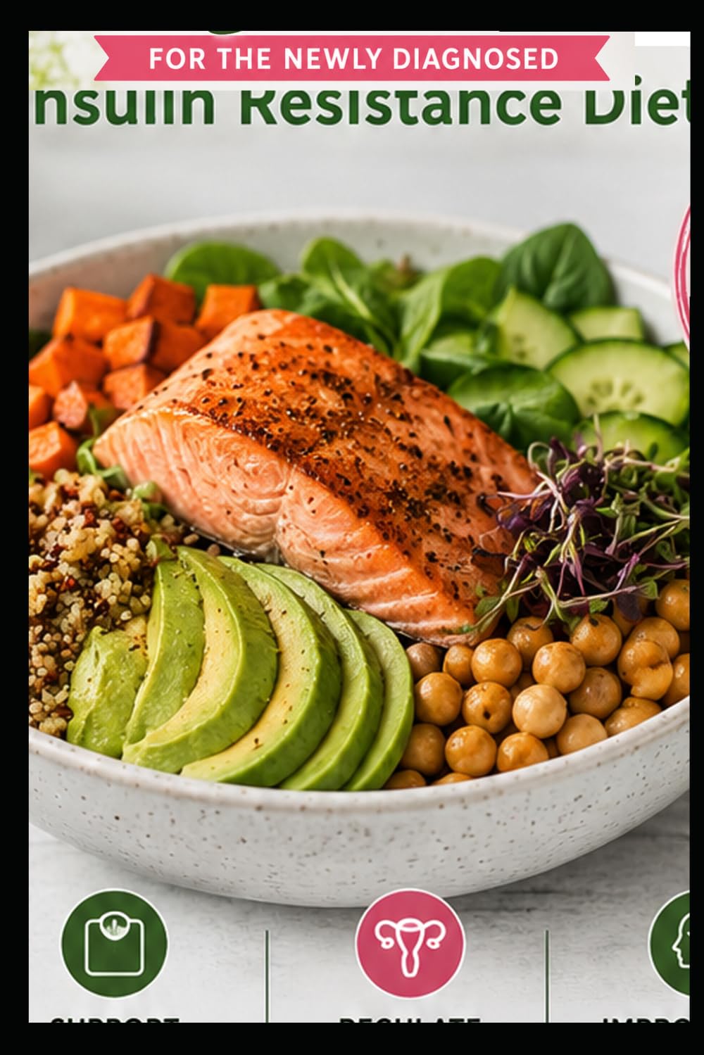 PCOS Diet for the Newly Diagnosed: Your All-In-One: Guide to Eliminating PCOS Symptoms with the Insulin Resistance Diet.