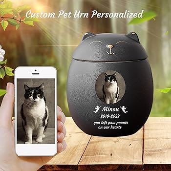 Custom Pet Urn. Modern Simple Urn For Ashes. Personalized Name