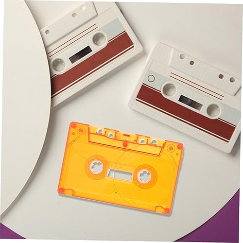 Miniatura 5 de Garneck 3pcs Blank Cassette Tapes Retro Wall Decor Diy Party Blessings Cassette Tape Recordings Audio Home Decor